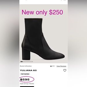 SW booties new YULIANA 60 “TOP RATED”
Org $595